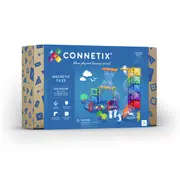CONNETIX Magnetic Tiles Rainbow Ball Run Expansion Pack, 66 Pieces