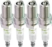 4PCS Spark Plug 2756 BKR6E-11 Compatible with Ni-ssan ALMERA MICRA PRIMERA Su-ba-ru IMPREZA SU-ZU-KI BALENO To-yo-ta COROLLA CAMRY