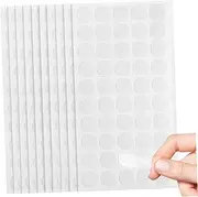 NUOBESTY 10 Sheets Circle Sticky Dots Double-Sided Adhesive Dots for Wall for Decorations Safe Adhesive Material