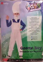 SMIFFY'S GNOME BOY FANCY DRESS COSTUME AGE 4 - 6 SMURF STYLE - 44068