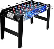 Foosball Table, 4ft / 5ft Football Soccer Ball Foose Tables Home Party Favour Kids Game Training Equipment Indoor Sport, with 2 Balls Convenient Score Counter Anti-Slip Handles