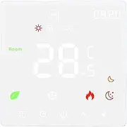 Underfloor Heating Thermostat, Electric Smart Thermostat Programmable Heating Controller with Touch Screen for Gas Water Boiler Floor Heating, 3500W