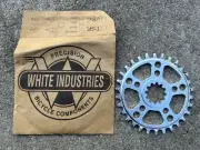 White Industries Chainring ENO 1X TSR 30t Silver for square taper - BRAND NEW