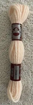 DMC Tapestry Wool #7173 Very Pale Pink Laine Colbert Wool 8m Skein 10 ct, New