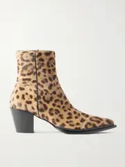 [Jimmy Choo] Jimmy Choo - Cece 60 Leopard-print Pony Hair Ankle Boots - Leopard print - IT37 IT 37 Animal print