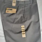 Dockers Refined Khaki Pants Men's 40x 32 Green Classic Flat Front