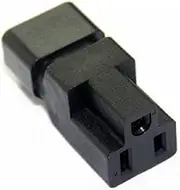 PDU UPS Power 3 Prong Plug Adapter BLUEXIN USA NEMA 5-15R Female to IEC 60320-C14 Male Connector