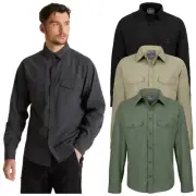 Mens Hiking Shirt Long Sleeve Trekking Outdoor Walking Craghoppers Kiwi