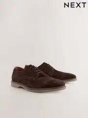 Brown Smart Casual Derby Shoes (AA9012) | $100