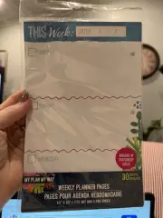 My Plan My Way 30page Monthly Planner Pages 6"x 8.5" Fits mini 3 ring binder NEW