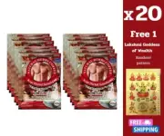 20 x Instant Coffee Red Sachets Coffee Herbs Original Healthy Energy Man Strong