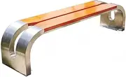 Garden Bench Round Chair Corner Outdoor Bench Park Leisure Stainless Steel Seat Outdoor Bench