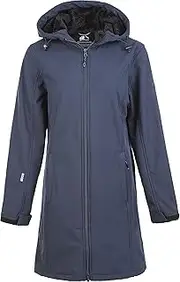 [WHISTLER] Namol W-Pro 10000 Women's Softshell Jacket, Waterproof Transition Jacket for Women, Outdoor Jacket for Rain and Wind, Long Rain Jacket in Sporty Design