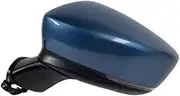 Auto Side Rearview Mirror Assy Turn Signal Assembly Compatible For Mazda 6 M6 Atenza 2018 2019 2020 2021 2022 8Pins 9Pins Power Folding(Blue-9PINS LH)