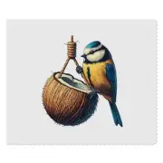 2 x 'Blue Tit On Coconut Shell' Lens Cleaning Cloths (LC00029469)