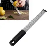 Stainless Steel Cheese Grater Zester Ginger Lemon Shredder Hand Held Flat Tool