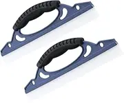 ULTECHNOVO 2pcs Window Squeegee Glass Wiper for Shower Doors Glass Soft Rubber Squeegee for Windows