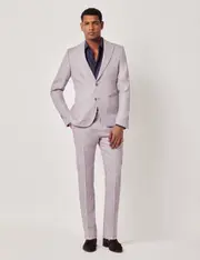 Hawes & Curtis Dusty Lilac Italian Linen Slim Fit Suit | 1913 Collection Size: One Size