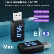 USB Bluetooth 5.3 Wireless Car FM Transmitter Aux Stereo Audio Receiver Best