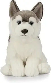 Living Nature Soft Toy - Plush Husky Dog (20cm)