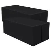 2 Packs Rectangle Fitted Tablecloth, Washable Fabric Table Cloth for 6 Foot T...