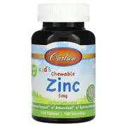 Carlson, Kid's Chewable Zinc, Natural Mixed Berry, 5 mg, 160 Tablets