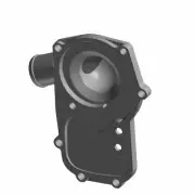 Polaris Hi-Flow Waterpump Cover, Snow, Genuine OEM Part 5631951, Qty 1