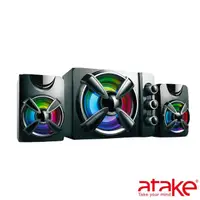 在飛比找momo購物網優惠-【ATake】惡霸 AX3 電競迷你2.1聲道音響(RGB喇