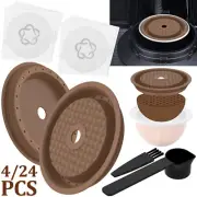 2Pcs Reusable Coffee Capsule Lids for Reusable Coffee PodsSilicone Coffee StTfZ