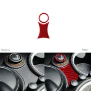 Red Carbon Fiber Cigarette Lighter Panel Trim For Mini Cooper R55 R56 R57 07-10 (for: Mini)