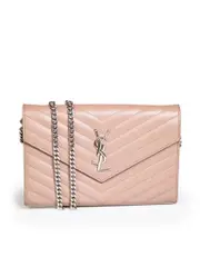 Brown Leather Cassandra Wallet on Chain