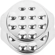 Gatuida 2Pcs Stainless Steel Escargot Plate Snail Dish Baking Tray Cooking Tool for Shellfish Conch and Appetizers Kitchen Gadget