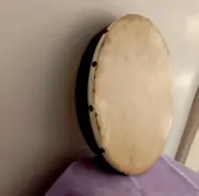 Traditional drum Rabana srilankan percussion music instrument dance wooden hand
