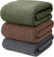 YURIRIA Bathroom Towel 3 Pack Ultra Soft Water Absorbent Towel Set, Quick Drying Microfiber Towels for Bathrooms, Hotels, Homes, and Swimming Pools (Dark Coffee+Dark Green+Dark Grey)