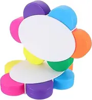 jojofuny 2PCS Vibrant Petal Shape Highlighter Pens Multi Functional Fluorescent Markers for Note Taking Watercolor Art Card Making and Student Graffiti