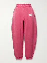[T BY ALEXANDER WANG] T BY ALEXANDER WANG - Essential Cotton-blend Track Pants - Pink - small small Pink