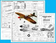 Carl Goldberg Model Airplane Plans (UC or RC): Flying Tiger 43" for .15-.35