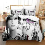 v562 Bed Sheets Game Life is Strange Before the Storm Bedding Set,Duvet Cover Bed Set Quilt Cover,King Queen Twin Size Boys Girls Adult 3-Piece Beddin