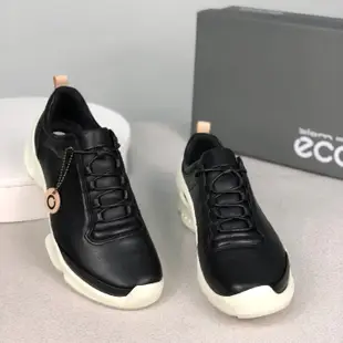 ~正貨ECCO BIOM 機能健走鞋 ECCO慢跑鞋 犛牛皮革 柔軟舒適 減震緩衝 ECCO休閒鞋 運動鞋 C400214