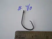 100 OCTOPUS FISHING HOOKS, SPORT CIRCLE, SIZE #4/0 BLACK NICKLE, CARBON STEEL.