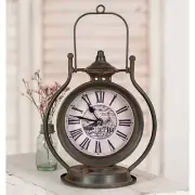 Metal Retro Style Home Decorative Tabletop Clock