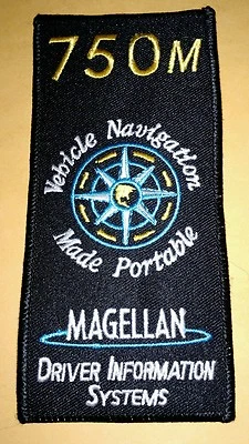 Magellan Vehicle Navigation GPS Embroidered Racing Uniform Patch Rare!!