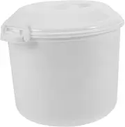 Gatuida 1Set Microwave Rice Cooker with Steaming Tray Capacity Portable Rice Cooking Tool for Family Meals Simple and Versatile Microwave Safe