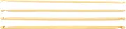 OKJHFD Crochet Hooks,4Pcs Portable Lightweight Tunisian Crochet Hooks 9.4in Long Assorted Size Anti Slip Bamboo Double Ended Crochet Hooks for Knitting Sewing