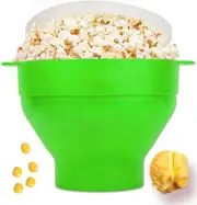 Silicone Popcorn Maker Microwave Popcorn Maker, Collapsible Bowl, BPA Free, Hot