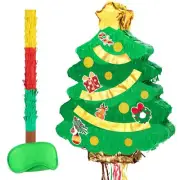 WERNNSAI Christmas Tree Piñata - Christmas Pull String Piñata for Kids Christ...