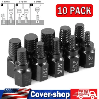 10PC Broken Head Bolt Screw Cap,Extractor Screw Hexagon Socket Bolt Removal Tool