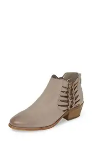 Vince Camuto Prestetta Elephant Pointy Toe Cut Out Side Braided Ankle Boots Wide