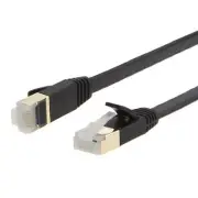 100FT 100 FT RJ45 CAT6 HIGH SPEED ETHERNET LAN NETWORK Flat Black PATCH CABLE