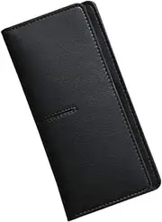 [WTCBQC] Card Holder Leather Wallet Large Capacity Long Slim Purse Clutch Fashion Coin Pouch Vintage Thin Design Elegant Design for Girls Ladies Coin Purse